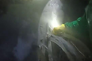 神农架消防水池堵漏现场