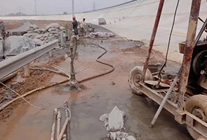 神农架公路钻孔施工